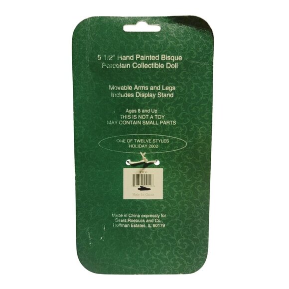 Celebrate The Season 5.5" Hand Painted Bisque Porcelain Collectible Doll - Picture 5 of 6